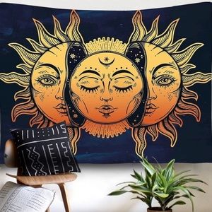 Sun and moon tapestry